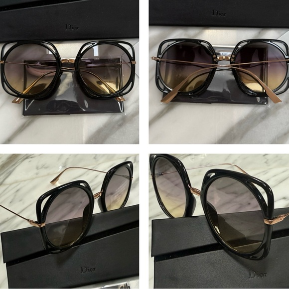 CHRISTIAN DIOR OVERSIZED UNIQUE BLACK FRAME FROM THE DIRECTIONS COLLECTION - Picture 12 of 16